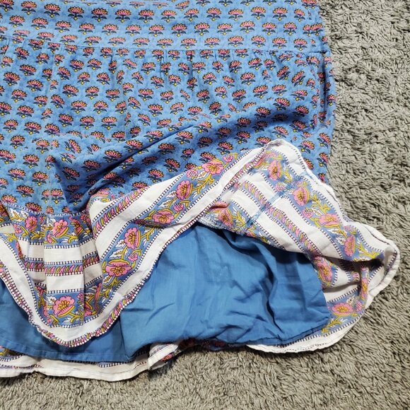 Cleobella Anthropologie India Floral Lotus Boho Flowy Summer Prarie Dress - S - Picture 4 of 7